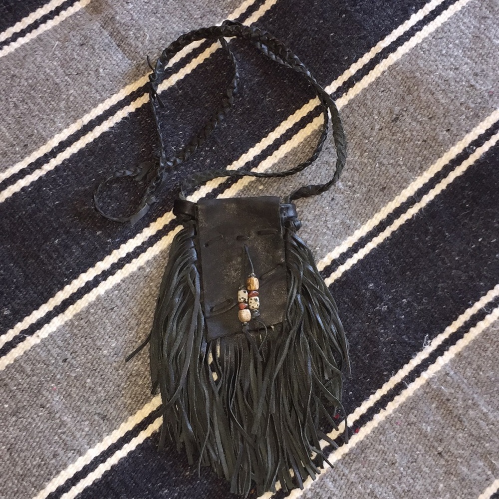 Genuine leather handmade crossbody 4 cash and ID